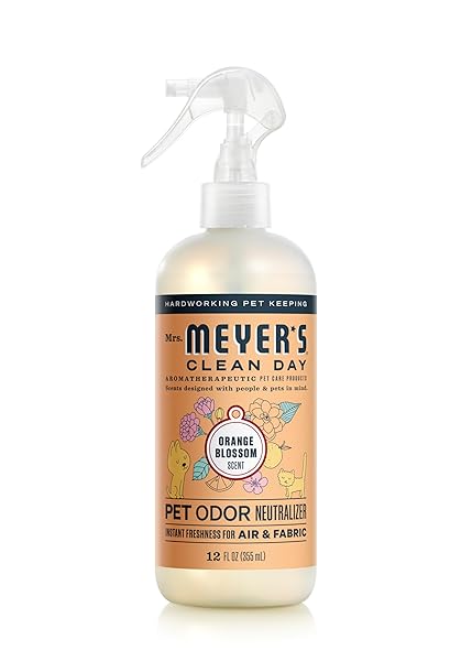 MRS. MEYER’S CLEAN DAY PET ODOR NEUTRALIZER, ORANGE BLOSSOM SCENT, 16OZ