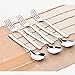 Forks and Spoons Stainless Steel Flatware Set , Soraka 6-Piece Flatware Set ,7.4 Inch,luxurious packaging，Perfect gift