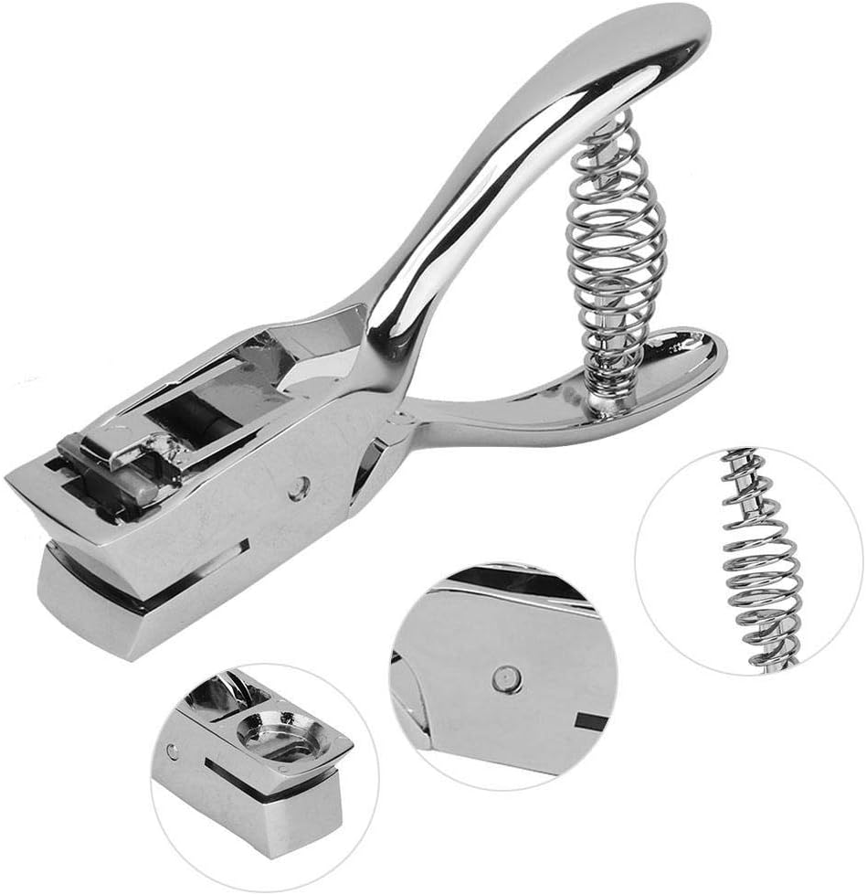One Slot Hole Puncher, Handled Metal Hole Puncher for Scrapbooking ID Cards, Badge Holes, 1mm PVC Card and Credentials - Image 5