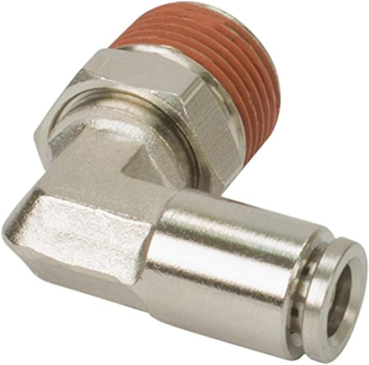 1/8" Npt(M) To 1/8" Airline 90° Swivel Elbow Fitting (2 Pcs) Dot Approved