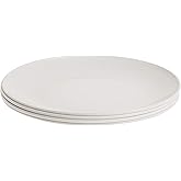 Nordic Ware Polypropylene Plates Microwave Serveware, 10", White