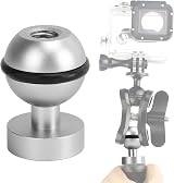 Annadue Silver Aluminum Alloy Scuba Ball Clip Bracket for Dive Lights & Cameras view 2