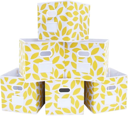 Amazon Com Max Houser Fabric Storage Bins Cubes Baskets