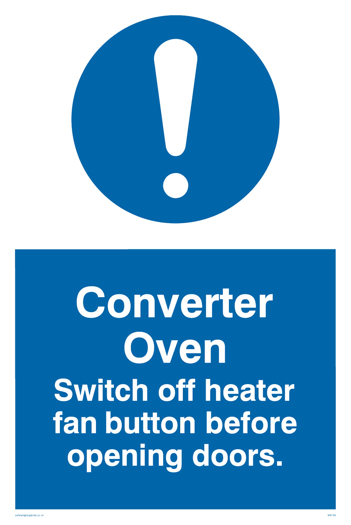 Pack of five - Converter Oven Switch Off Sign - 100x150mm - A6P