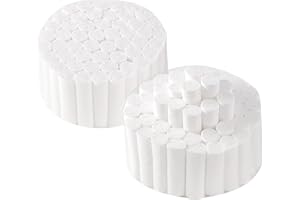 Annhua Dental Cotton Rolls 100 Pcs Nose Bleed Plugs Medium 1.5", Dental Gauze Rolls Non-Sterile Multi-Use