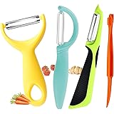 Vegetable Potato Peelers for Kitchen, Y Peeler for Apple Fruit Carrot Zucchini Cucumber Potatoes, Good Grip Veggie Peeler Mak