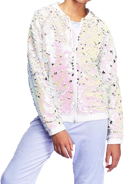 white sequin jacket