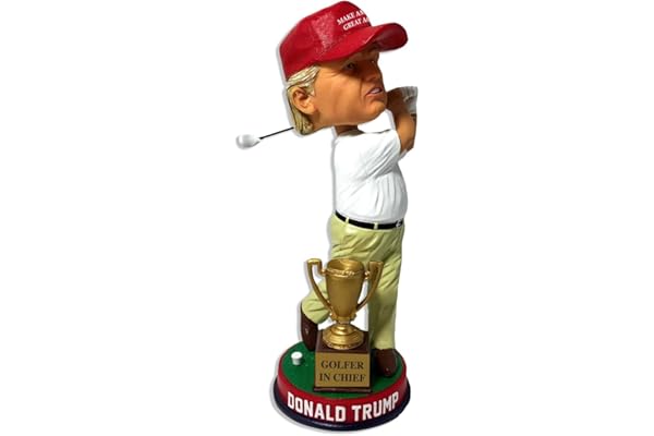 Donald Trump President Trump Golf Golfer in Chief Bobblehead Make America Great Again MAGA Hat
