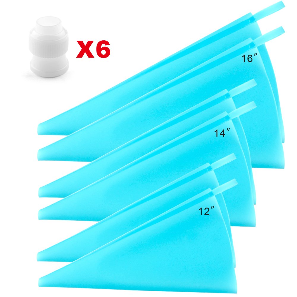 Galleon Silicone Pastry Bags Weetiee 3 Sizes Reusable Icing