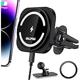 OHLPRO for Magsafe Car Charger for Women Men, Magnetic Wireless Car Mount for iPhone 17 Pro Max, 16/15 Series, 15W Fast Charging Phone Holder Vent and Dashboard