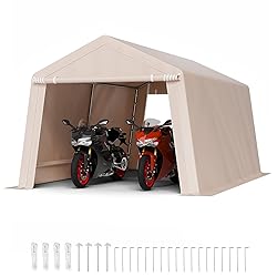 VEVOR Outdoor Storage Shed, 10 x 15 ft Portable