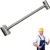 JQHUJNY Door Hinge Gap Adjusting Wrench Tool, Upgraded Rolled Steel Door Hinges Adjustment Tool, 14-19mm Gap Adjusting Wrench, Rust-Proof Door Jamb Hinge Jig for Residential, Fire Doors, Light Sliver