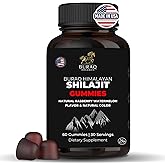 Pure Himalayan Shilajit Gummies Gold I Lab Tested I No Added Sugar| Fulvic Acid & 85+ Trace Minerals I for Men, Women I Non-GMO I 100% Natural & Organic I 60 Gummy
