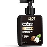 Olov Beauty Self Tanning Lotion -Self Tanner with Shea Butter and Coconut Oil Natural Ingredients for Sensitive Skin Sunless&Moisturising Customisable Medium Dark Fake Tan (5.07 fl oz)