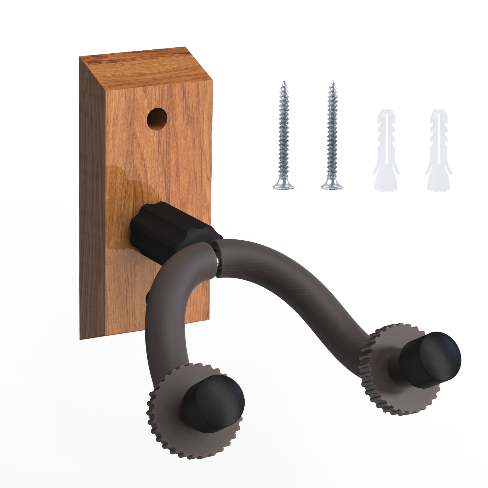 Musiin Guitar Wall Mount, Guitar Holder Wall Stand, U Shape Wall Hanger for Acoustic and Electric Guitar, Bass, Ukulele, Banjo, Mandolin