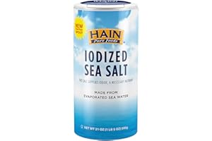 Hain Pure Foods Iodized Sea Salt, 21 Oz