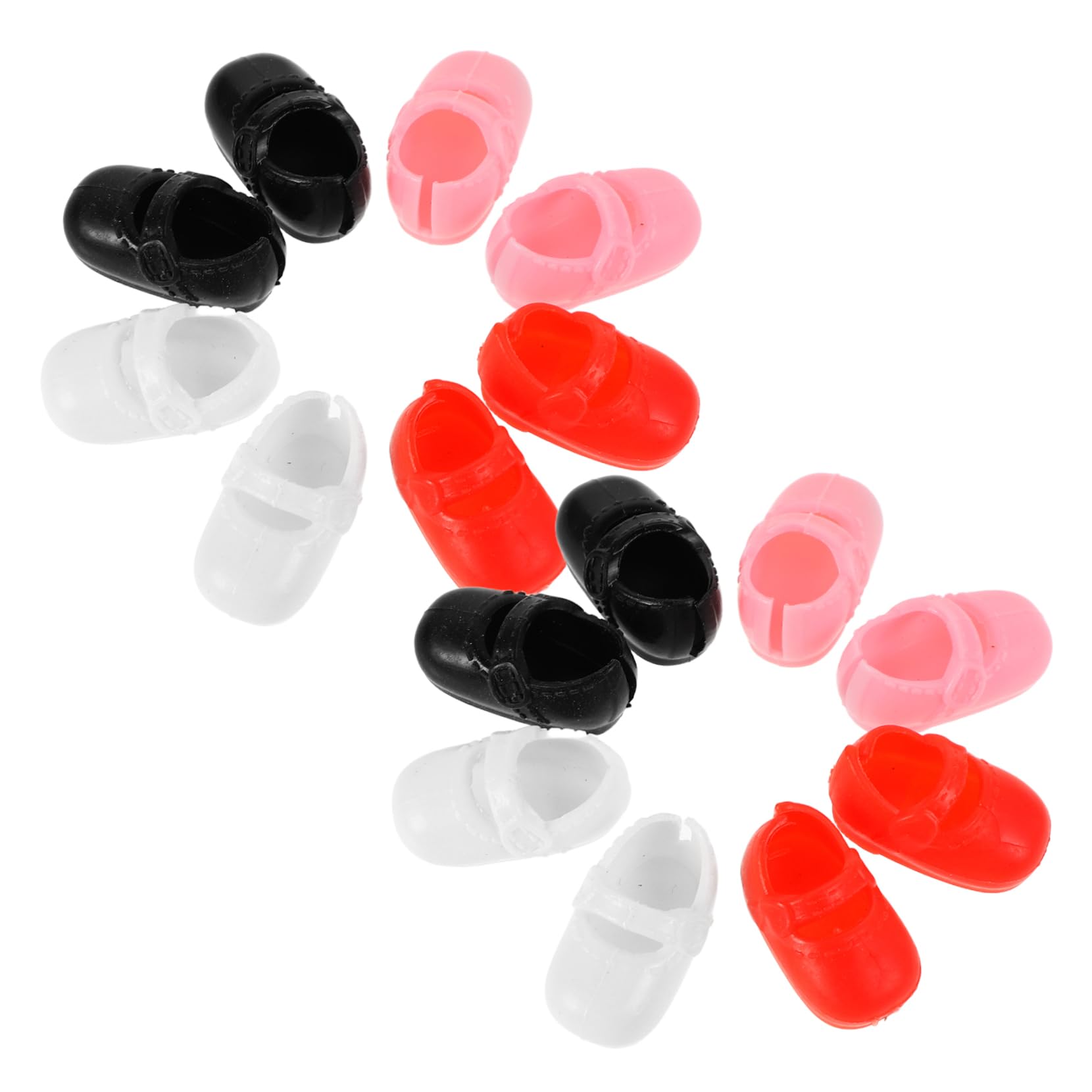 Toddmomy 8pairs Simulation Doll Shoes of Small Dolls Shoes for Mini Toy House Adornment Accessories for Closets and Costumes