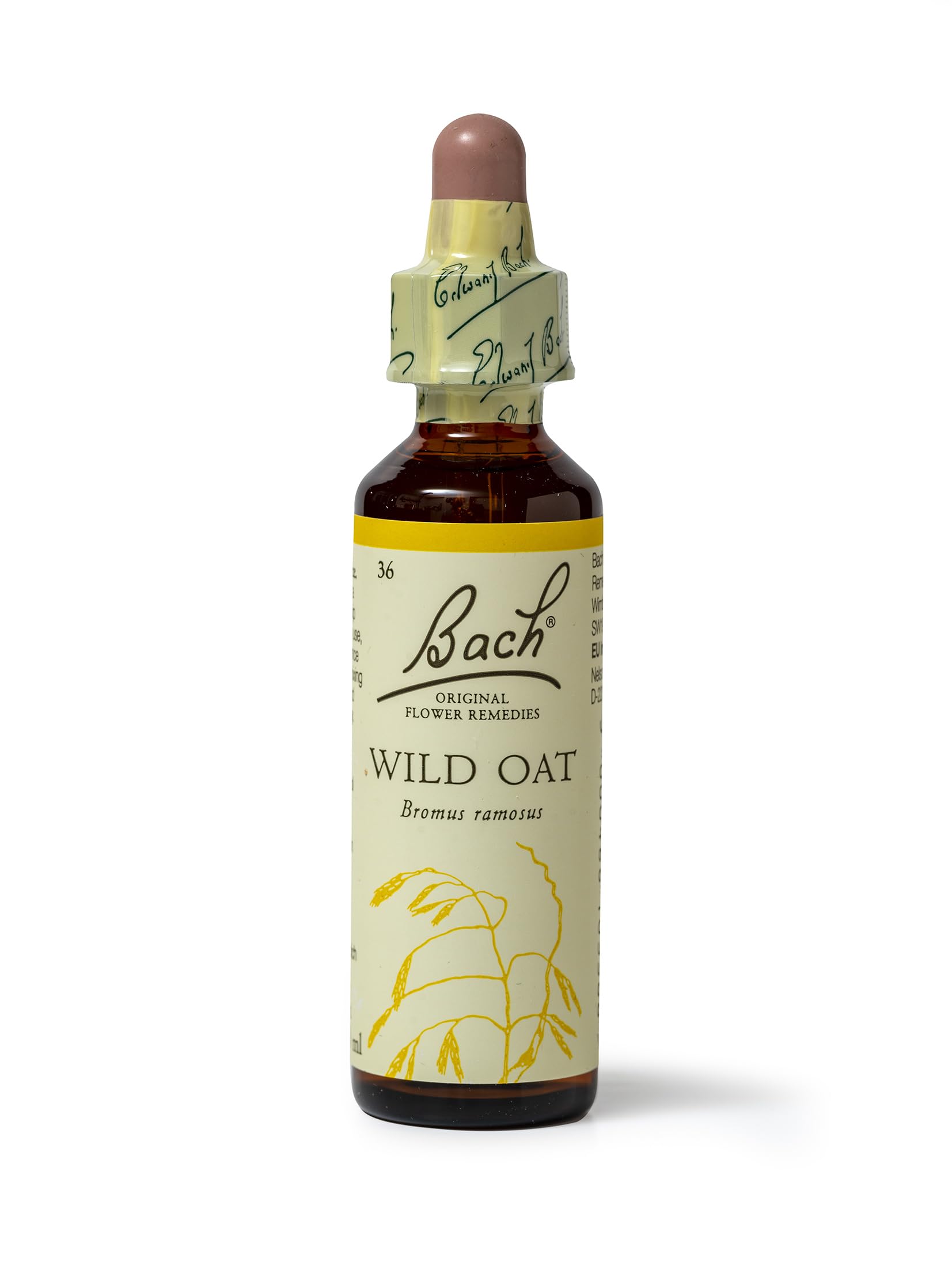 Bach Original Flower Remedies Wild Oat, Know Your Own Mind, Decide Your Path, Emotional Wellness, Natural Flower Essence, 20ml