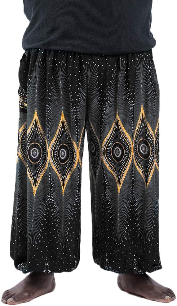 Couple Plus Size Harem Pants Hippie with Pockets Boho Baggy Yoga Trousers