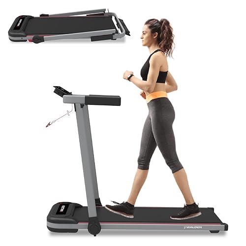 Electric Treadmill Easy Folding Treadmill 10 km/h 12 Preset Programmes LCD Screen 1-10km/h Walden F2800 (UKWALBIF2800)