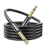 COOLSELL 20FT Guitar Cable, 1/4 Inch TS Instrument