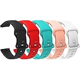 Compatible for BIGGERFIVE BARVE Watch Band, Lamshaw 20mm Quick Release Classic Watch Bands Soft Silicone Bands Bracelet Sports Strap Compatible with BIGGERFIVE BARVE BW01 Fitness Tracker Watch / HENGTO, Butele H69 Smart Watch