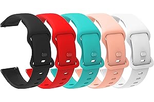 Compatible with Reebok Pulse Smartwatch Bands, Lamshaw Classic Watch Bands Soft Silicone Bands Bracelet Sports Strap Compatib