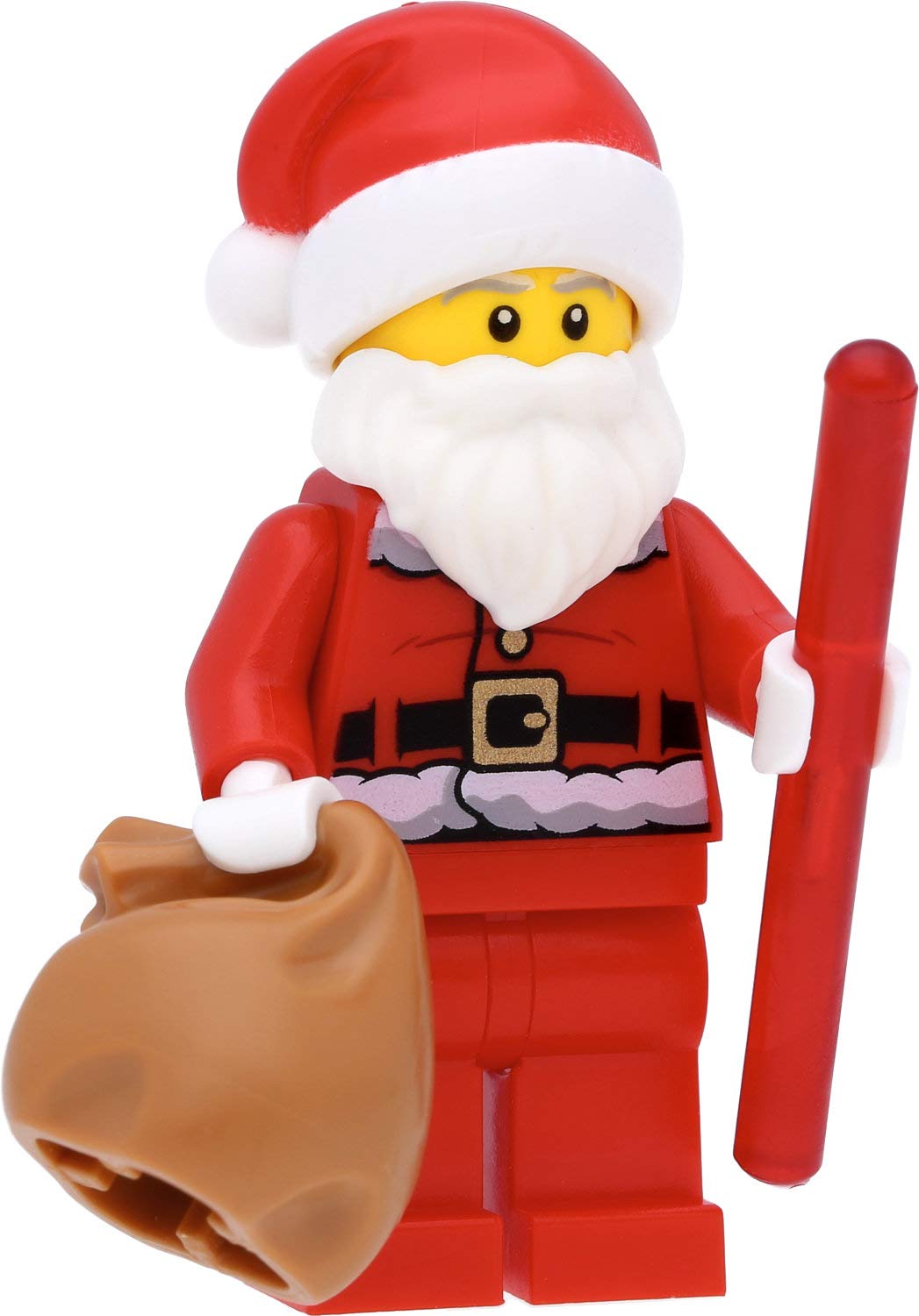 LEGO Santa Claus mini figure (printed back) / Santa Claus with accessories