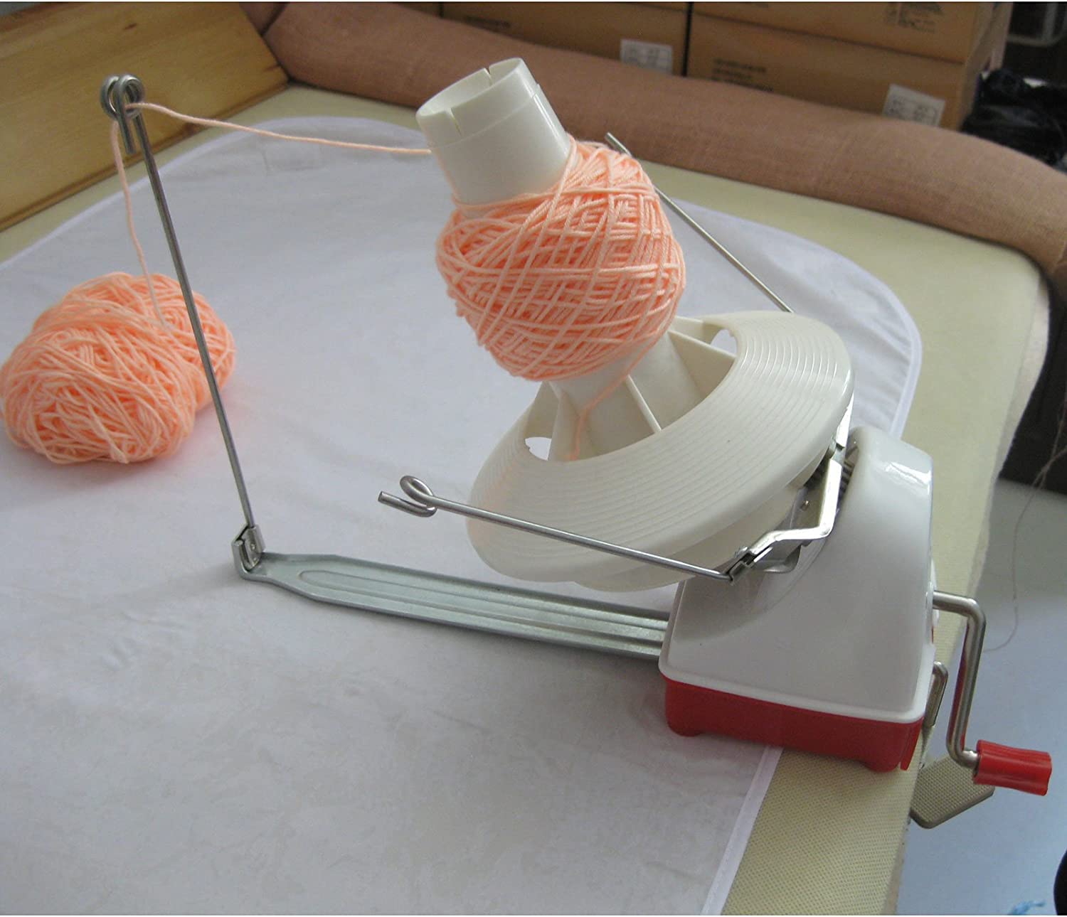 Big Yarn Ball Winder - Large Capacity, Hand Operated, 10 Ounce Yarn Winder for Knitting and Wool