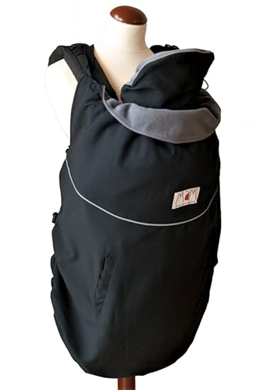 manduca by MaM Deluxe Cover Original (Wintercover) > Storm Cloud < Extra warmes dreilagiges Tragecover, Einfaches Bändersyste