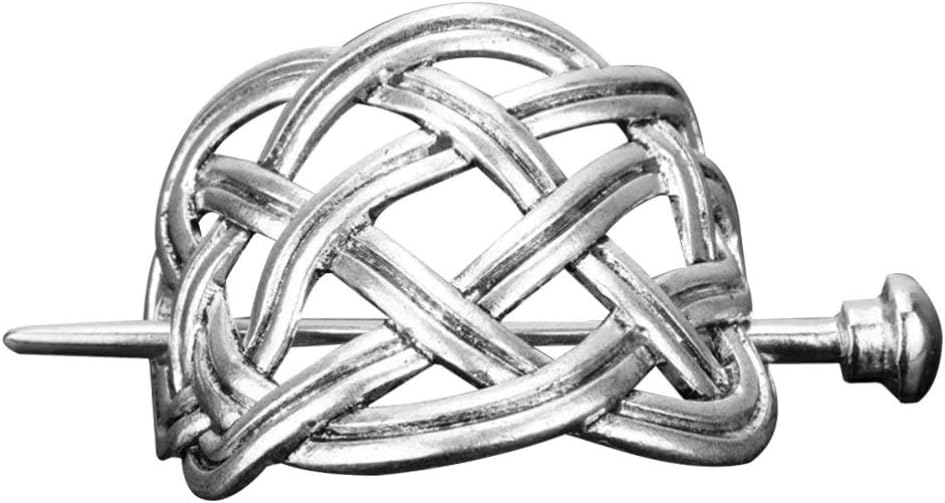 2Pcs Hair Clips Alloy Viking Jewelry Hair Clip Hair Slide Pin Ponytail Holder Clip for Woman men, Silver - Image 4