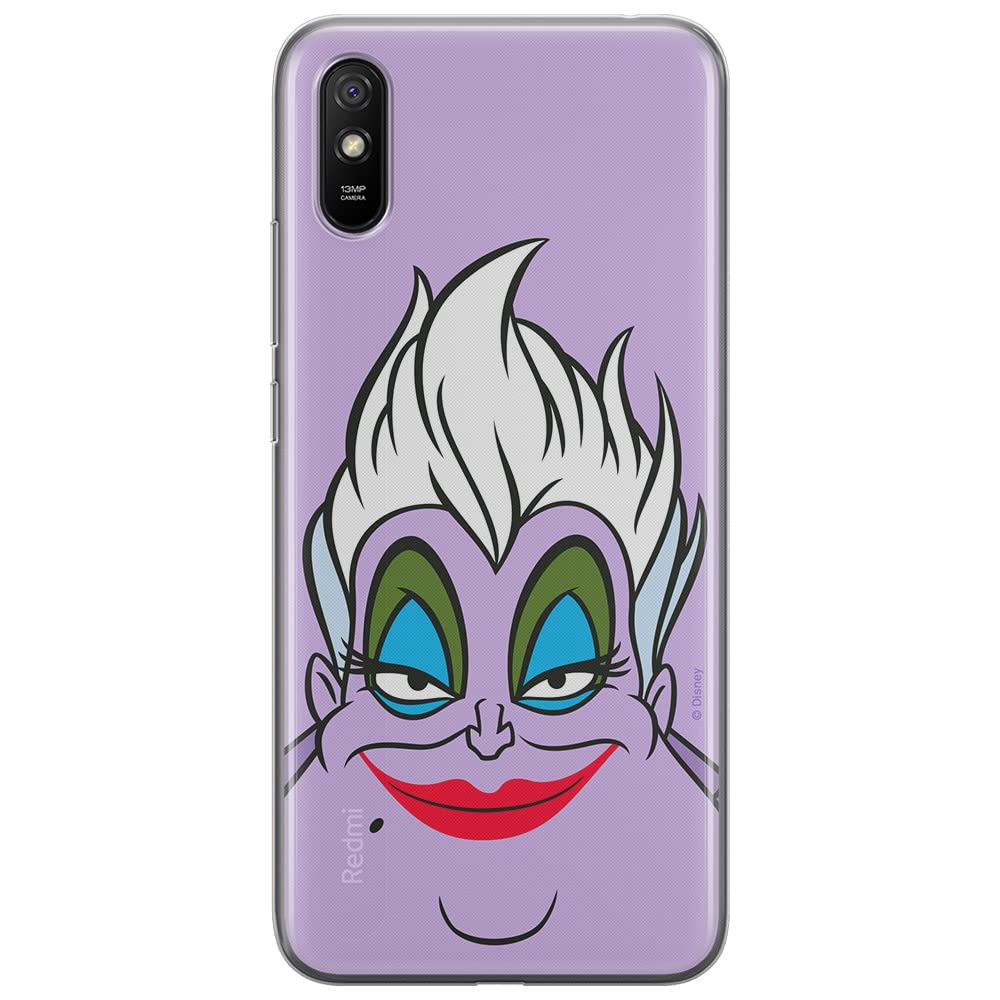 ERT GROUP mobile phone case for Xiaomi REDMI 9A original and officially Licensed Disney pattern Ursula 002 optimally adapted to the shape of the mobile phone, partially transparent