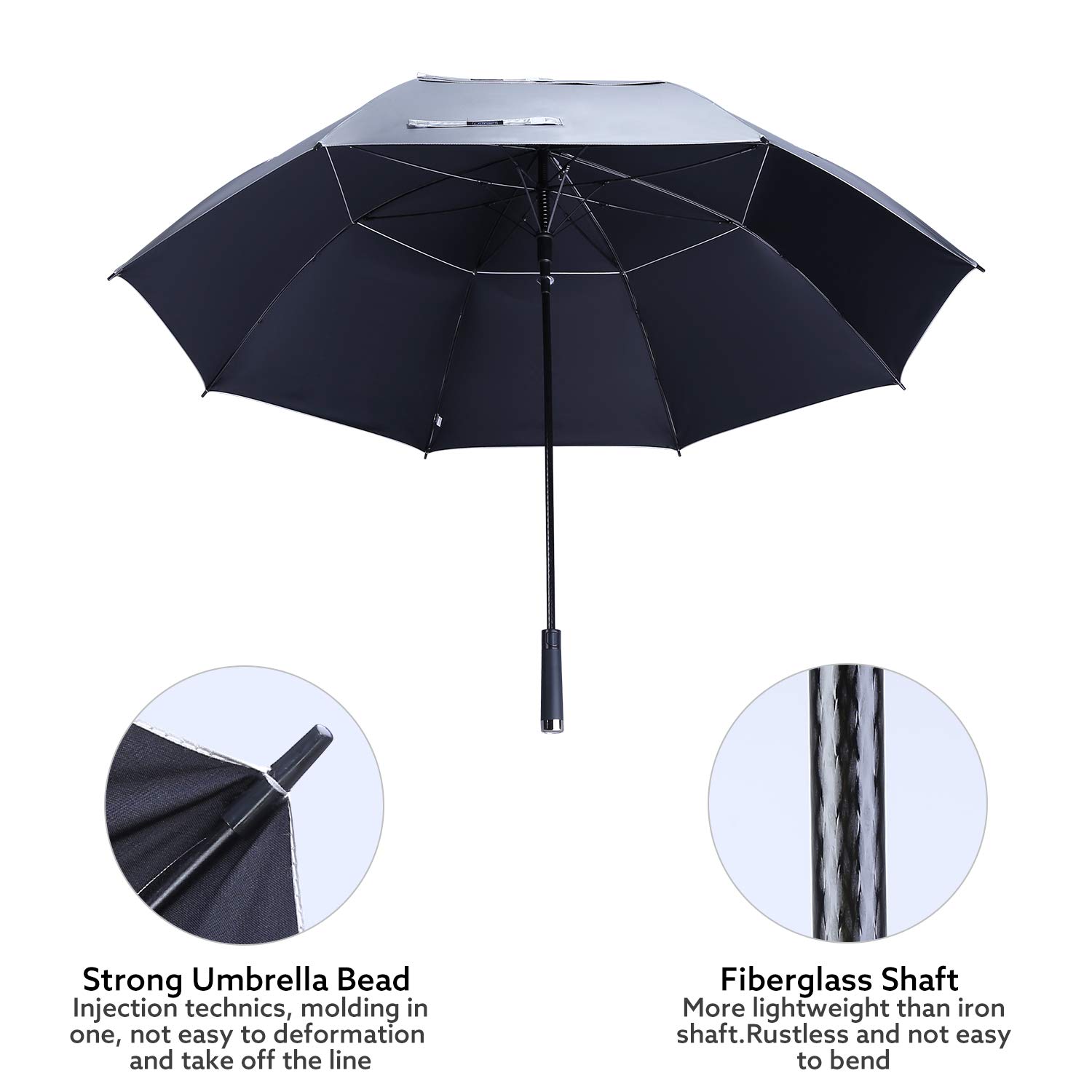 G4Free 68 inch Extra Large Golf Umbrella Windproof UV Protection Sun