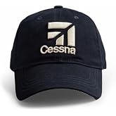 RED CANOE Cessna 3D Logo Cap Black