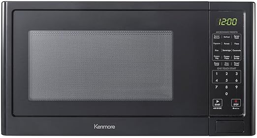 Amazon Com Kenmore 1 2 Cu Ft Countertop Microwave Oven 1100