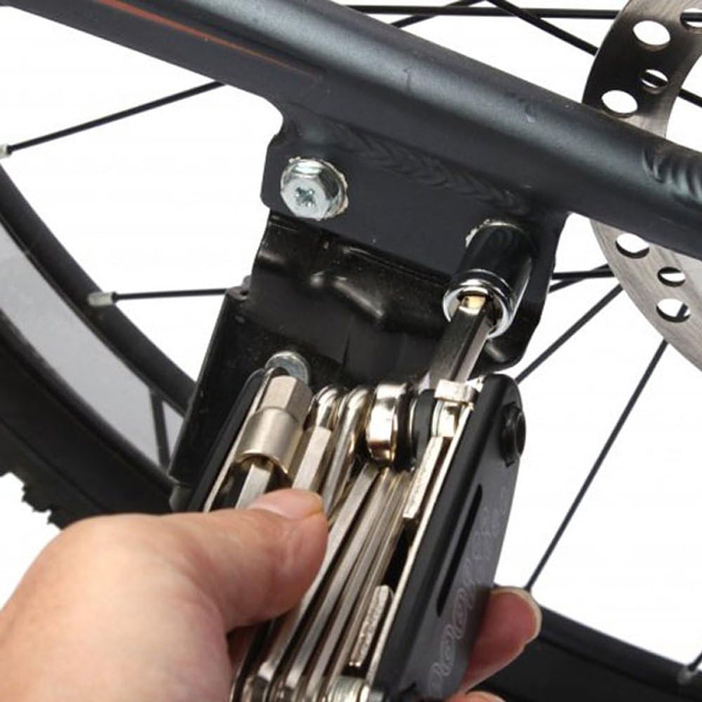 DAWAY B32 Bike Repair Tool Kits - 16 in 1 Multi Function Bicycle Mechanic Fix Tools Set Bag Included Glueless Tire Tube Patches & Tire Levers : Sports & Outdoors