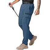 NATUVENIX Hiking Pants Men Lightweight Mens Travel Pants Quick Dry Cargo Work Pants for Men Water Resistant Fishing Pants
