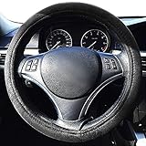 Zone Tech Car Steering Wheel 12V Heated Cover - Classic Black Premium Quality Ultra Comfortable 12V Vehicle Heated Wheel Protector