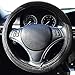 Zone Tech Car Steering Wheel 12V Heated Cover - Classic Black Premium Quality Ultra Comfortable 12V Vehicle Heated Wheel Protector