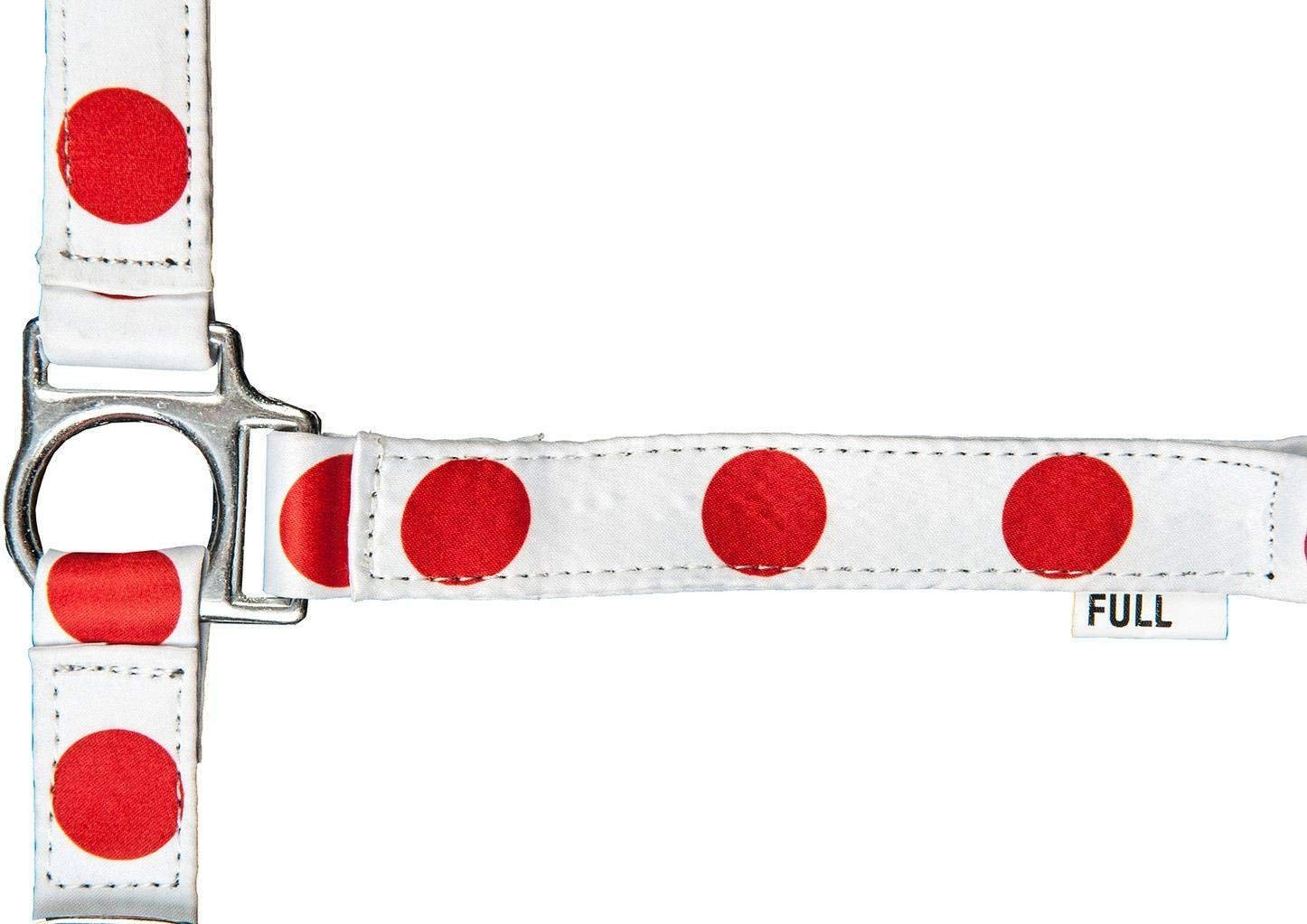 HKM Nylon Headcollar Flags with Carabiner Hook 7916 Flag Japan Warmblood