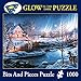 Bits and Pieces – 1000 Piece Glow in The Dark Jigsaw Puzzle for Adults – All is Bright by Artist James Meger - Winter Holiday Landscape, Completed Puzzle Size: 20