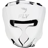 Fly Sports Premium Boxing and Martial Arts Equipment | | Headguard - Padded Head Protector | Phantom 2.0 (White, S)