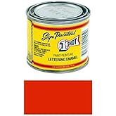 1 Shot Letter Enamel 102L Fire Red 4Oz