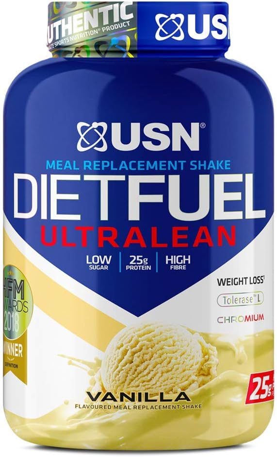 USN Diet Fuel Ultralean Meal Replacement Shake Powder (Vanilla, 2kg