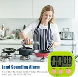 Houdian Digital Kitchen Timer with Magnetic Backing & Stand, Count Up/Down view 4