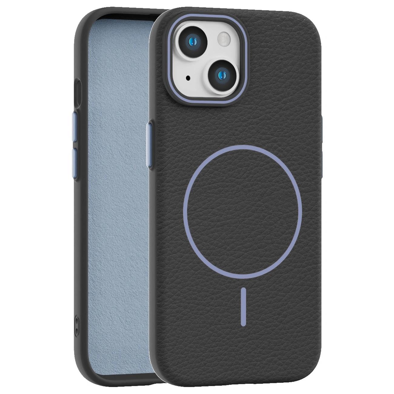 Callyue for iPhone 15 Plus Case Black, [Compatible with Magsafe], Soft Non-Slip Shockproof Protective Bumper Cover for 6.7 Inch iPhone 14 Plus