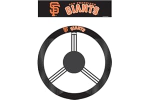 Fremont Die MLB Unisex-Adult Poly-Suede Steering Wheel Cover