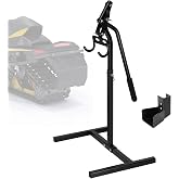 Snowmobile Lever Lift Stand,Fit Most Snowmobile,Support up to 2000 lbs | Snowmobile Jack Track Stand for Yamaha/Polaris etc, w/ Handlebar Cup,Easy Track/Ski/Shock Repair&amp;Garage,Max 33"Bumper Height