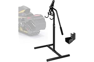 JIANBENKJ Snowmobile Lever Lift Stand for Yamaha/Polaris/Arctic Cat etc,Sled Lift Stand with Handlebar Cup,Max 33” Bumper Height for Easy Track/Ski/Shock Repair&Garage,Fits Most Snowmobile,Support up to 2000 lbs