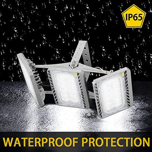 LED Flood Light Outdoor, STASUN 150W 13500lm LED Security Lights with Wider Lighting Area, 3000K Warm White, Built with CREE LED Chips, Waterproof, Great for Yard Street Parking Lot - Thumbnail 3